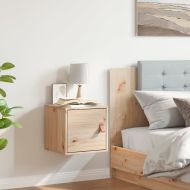 Стенен шкаф 31,5x30x30 см, масивна дървесина, бор