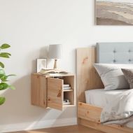 Стенен шкаф 31,5x30x30 см, масивна дървесина, бор