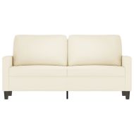 2-местен диван, кремава, 140 см, кадифе