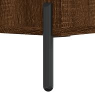 Сайдборд, кафяв дъб, 34,5x34x90 см, инженерно дърво