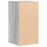 Ъглов скрин с чекмеджета сив сонома 40x41x76 см инженерно дърво