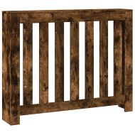 Капак за радиатор, опушен дъб, 104x20x82 см, инженерно дърво