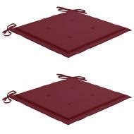 Градински столове с възглавници, 2 бр, акация масив и стомана