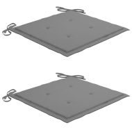 Градински столове с възглавници, 2 бр, акация масив и стомана