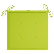 Градински столове с възглавници, 2 бр, тик масив и стомана