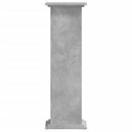 Поставка за растения бетонно сив 33x33x100 см инженерно дърво