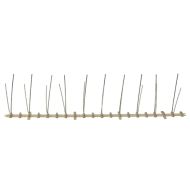 2-редови пластмасови шипове срещу птици и гълъби, 20 бр, 10 м