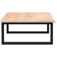 Стенен рафт за мивка, стомана и масивно дърво дъб