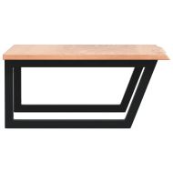 Стенен рафт за мивка, стомана и масивно дърво дъб