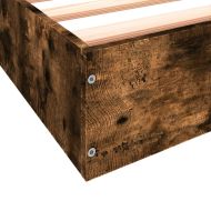 Рамка за легло без матрак опушен дъб 160x200 см инженерно дърво