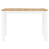 Трапезна маса "Panama" бяла 112x60x75 см бор масив