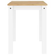 Трапезна маса "Panama" бяла 112x60x75 см бор масив