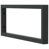 Рафтови скоби за мивка, 2 бр, черен, правоъгълни, стомана