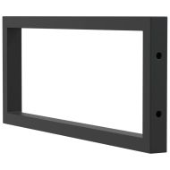 Рафтови скоби за мивка, 2 бр, черен, правоъгълни, стомана