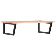 Стенен рафт за мивка, стомана и масивно дърво дъб