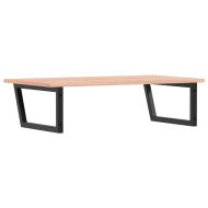 Стенен рафт за мивка, стомана и масивно дърво дъб