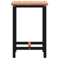 Работна маса 80x55x81,5 см масивно дърво бук и метал