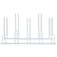 Стойка за 5 велосипеда подова свободностоящ поцинкована стомана