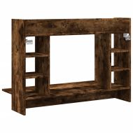 Бюро за стенен монтаж, опушен дъб, 105x48x75см, инженерно дърво