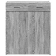 Сайдборд, сив сонома, 80x42,5x93 см, инженерно дърво