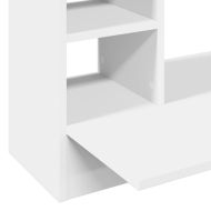 Бюро за стенен монтаж, бяло, 105x48x75 см, инженерно дърво