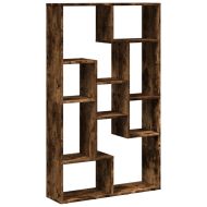 Библиотека, опушен дъб, 72x20x120,5 см, инженерно дърво