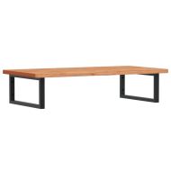 Стенен рафт за мивка, стомана и масивно дърво бук