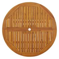 Сгъваема градинска маса, 110 см, акациево дърво масив