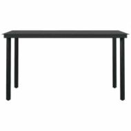 Градински комплект с възглавници 5 части кафяв полиратан стъкло