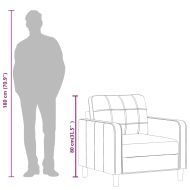 Кресло, черно, 60 см, изкуствена кожа