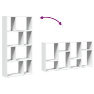 Библиотека, бяла, 60x20x120,5 см, инженерно дърво