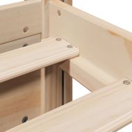 Рамка за легло с табла, 90x200 см, борово дърво масив