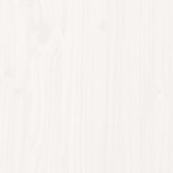 Двуетажно легло, бяло, 90x200 см, борово дърво масив