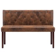 Пейка, 120 см, кафява, изкуствен велур