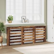 Капак за радиатор, старо дърво, 205x21,5x83,5см инженерно дърво