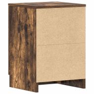 Нощни шкафчета 2 бр опушен дъб 38x35x56 см инженерно дърво