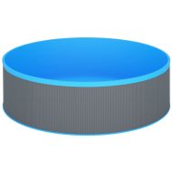 Басейн с линер, 350x90 см, сив