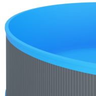 Басейн с линер, 350x90 см, сив