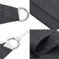 Sunshade Sail Oxford Fabric Square 2x2 m Anthracite