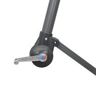 Окачен чадър, теракота, 3 м, алуминиев прът