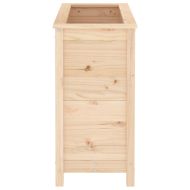 Градински сандък, 82,5x40x78 см, масивна борова дървесина