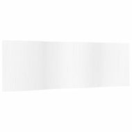 Преграда за стая, бял, ширина 600 см, височина 165 см, бамбук