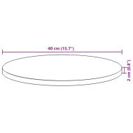Плот за маса, кръгъл, Ø40x2 см, акациево дърво масив