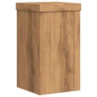 Стойки за растения 2 бр дъб артизан 10x10x18 см инженерно дърво