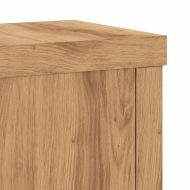 Стойки за растения 2 бр дъб артизан 10x10x18 см инженерно дърво