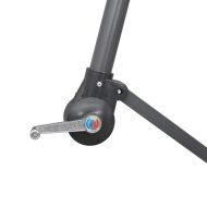 Окачен чадър, зелен, 3 м, алуминиев прът