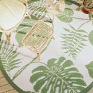 Килим за открито, ARAKIL зелено, Ø200 см, PP