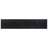 Преграда за стая, черен, ширина 800 см, височина 165 см, бамбук