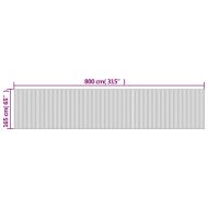 Преграда за стая, черен, ширина 800 см, височина 165 см, бамбук