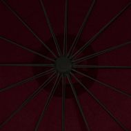 Окачен чадър, бордо, 3 м, алуминиев прът